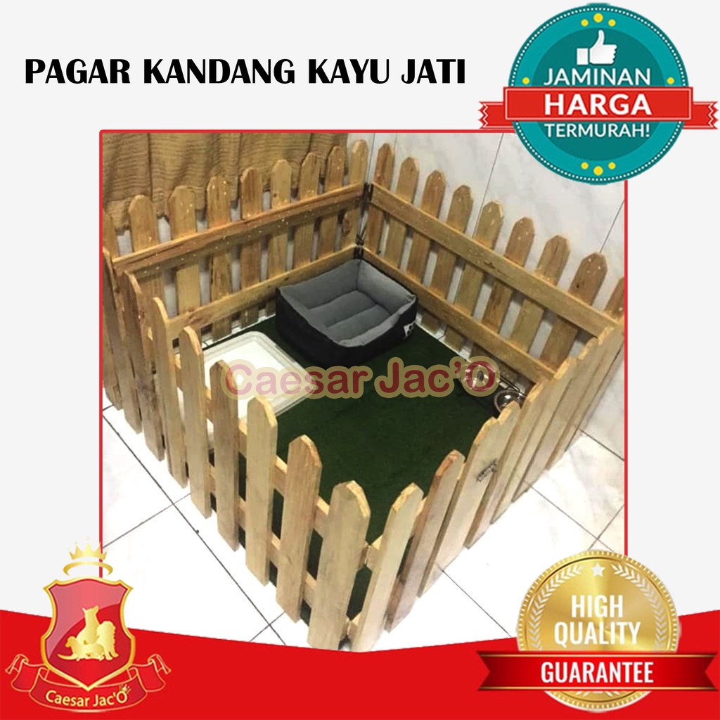 Pagar Kandang Kayu Jati Anjing Kucing Kelinci Hewan Berkualitas