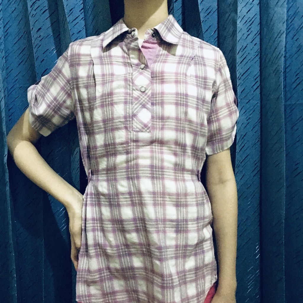 KEMEJA KOTAK KOTAK LENGAN PENDEK – OCEAN PACIFIC