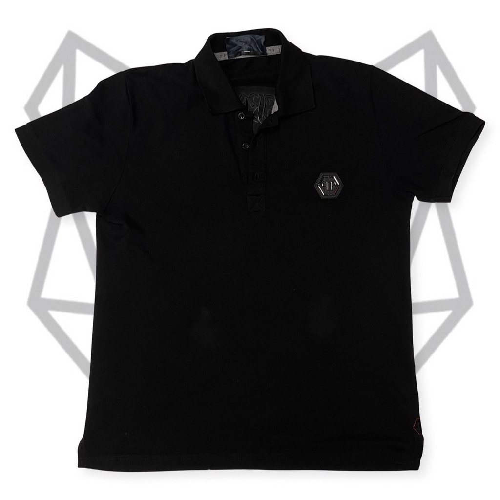 Philipp Plein Black Polo Shirt