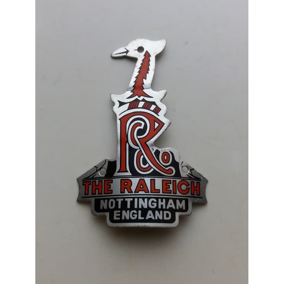 Emblem plat merk sepeda raleigh alloy ML1787