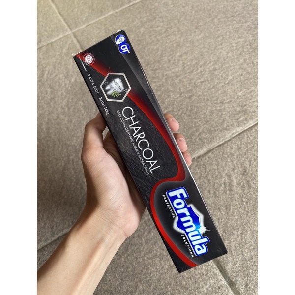 formula pasta gigi charcoal 160g