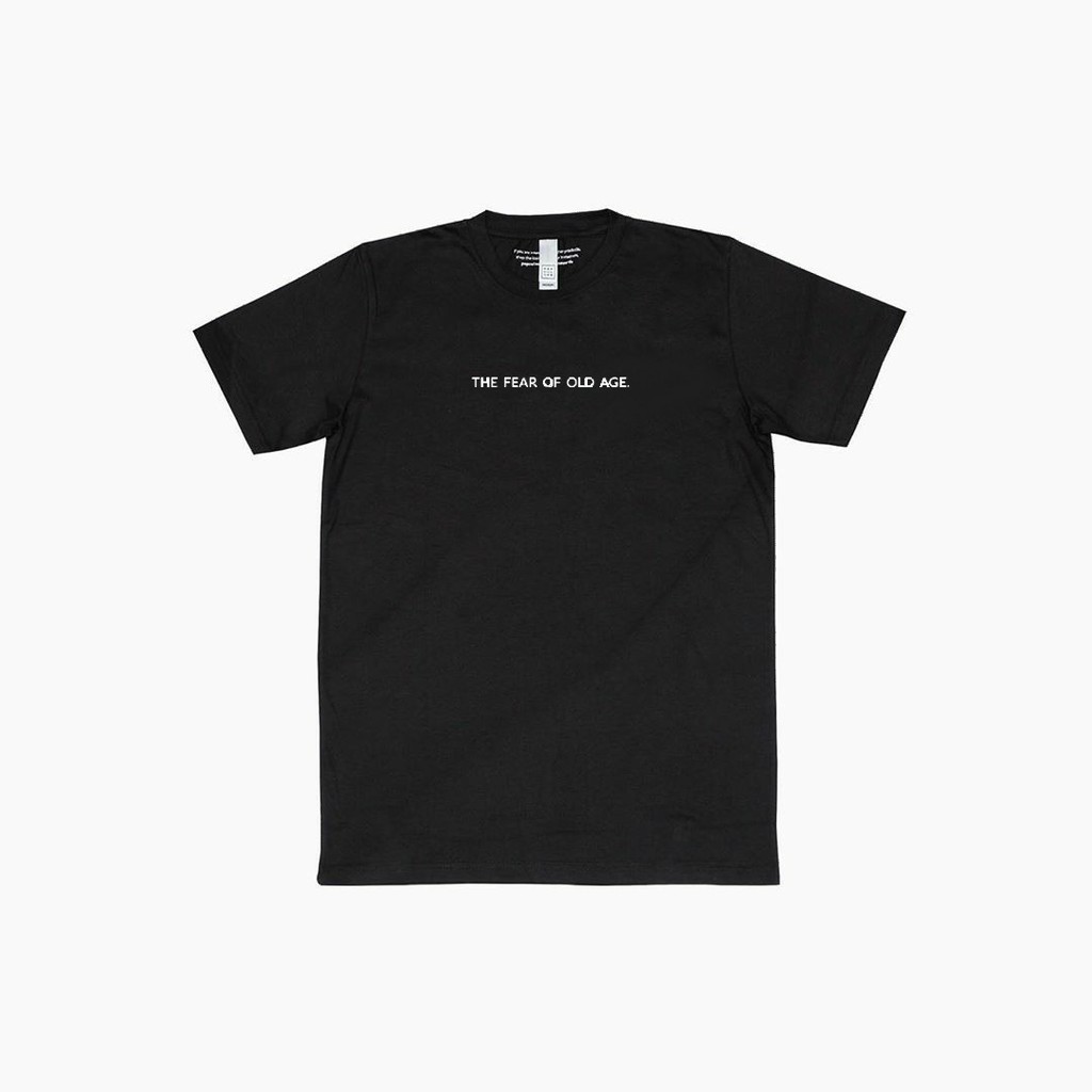 TSHIRT POPCULINE THE FEAR OF OLD AGE BLACK