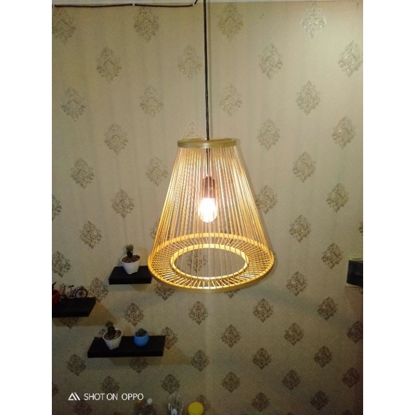 kap lampu vintage kerucut / kap lampu gantung /kap lampu unik.kap lampu cafe /kap lampu dekorasi