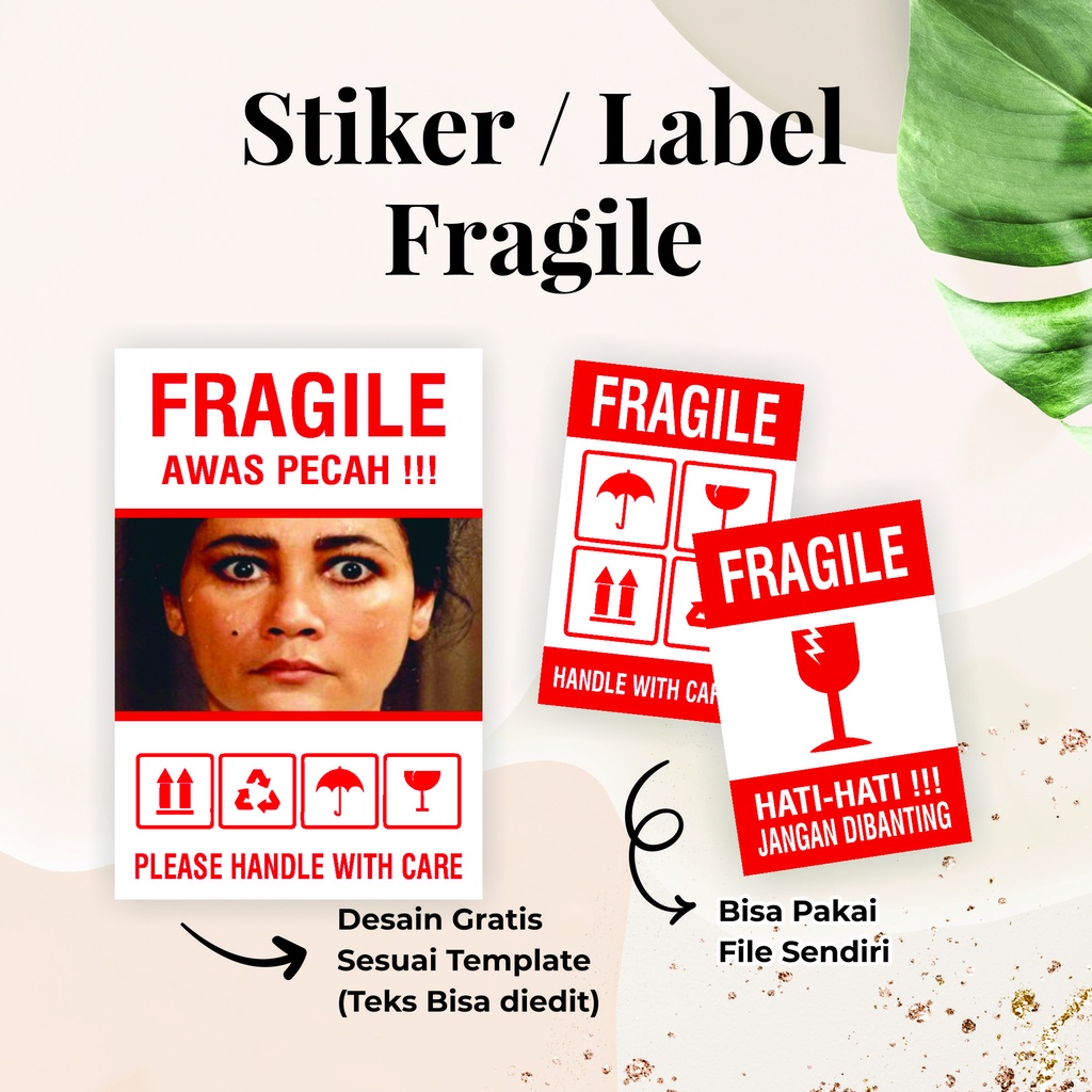 Jual Stiker Fragile Awas Pecah Belah Packaging Shopee Indonesia