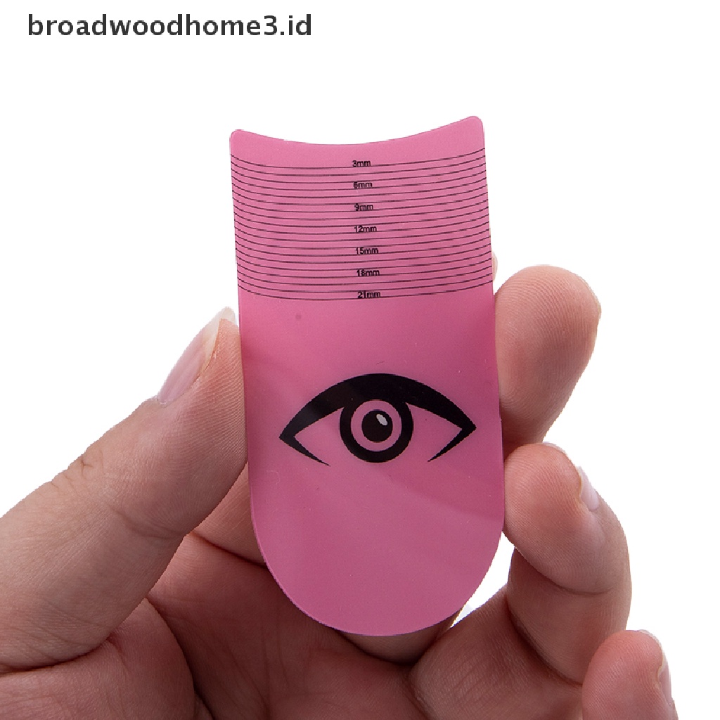 3pcs Penggaris Stensil Bulu Mata Panjang Keriting