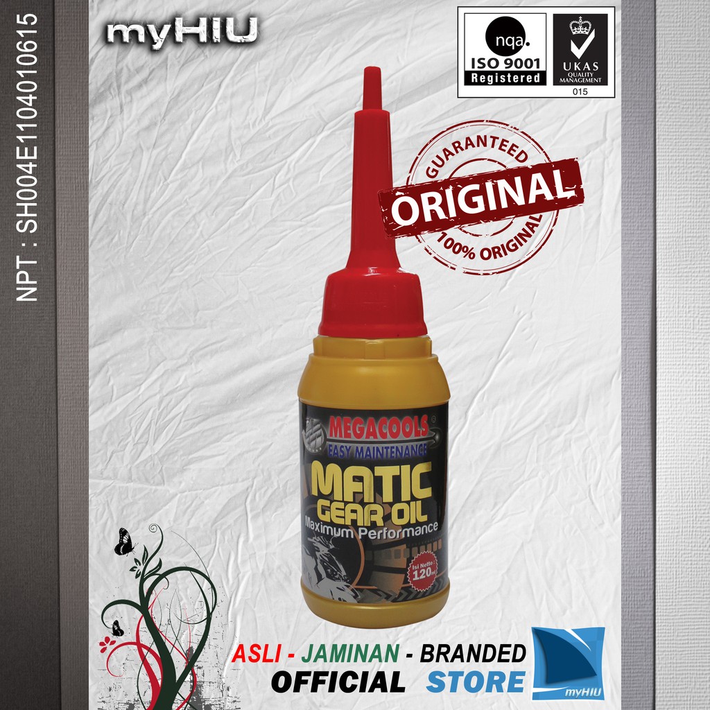 Oli Gigi Transmisi 120 ml Minyak Skuter Matik / Matic Motorcycle Gear Oil MEGACOOLS