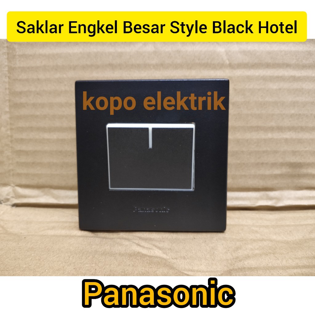 Panasonic Saklar Engkel Besar Style Black Hotel Tanam Inbow