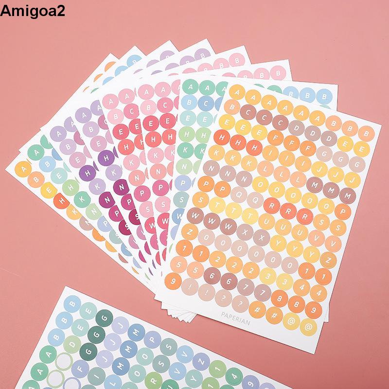 Stiker Deco Alphabet Untuk Number Aesthetic Sticker Sheet Kiss Cut Sticker Huruf - AG2