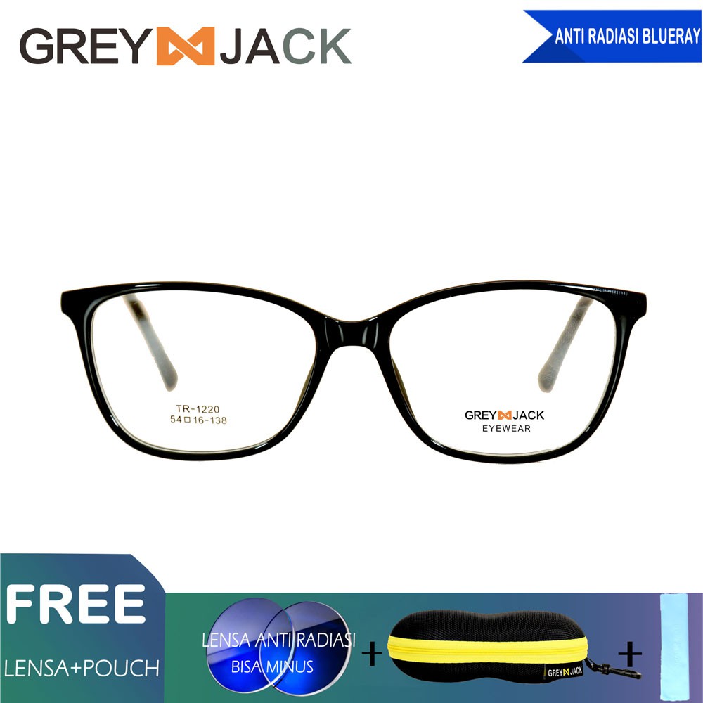 

Grey Jack Frame Kacamata anti radiasi Blue Ray/ Pria Wanita 1220