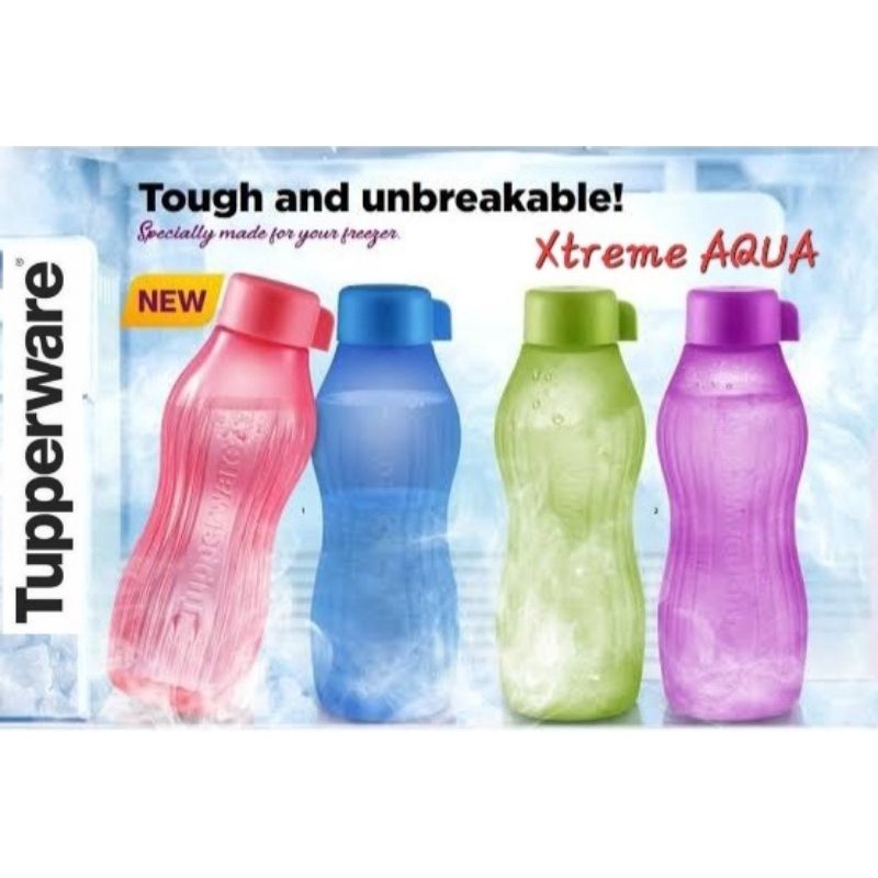 Tupperware Xtrem AQUA (2 Pcs) // Keep Cold Up To 8 Hours Extreme Bottle Botol Minum Tahan Dingin Sam