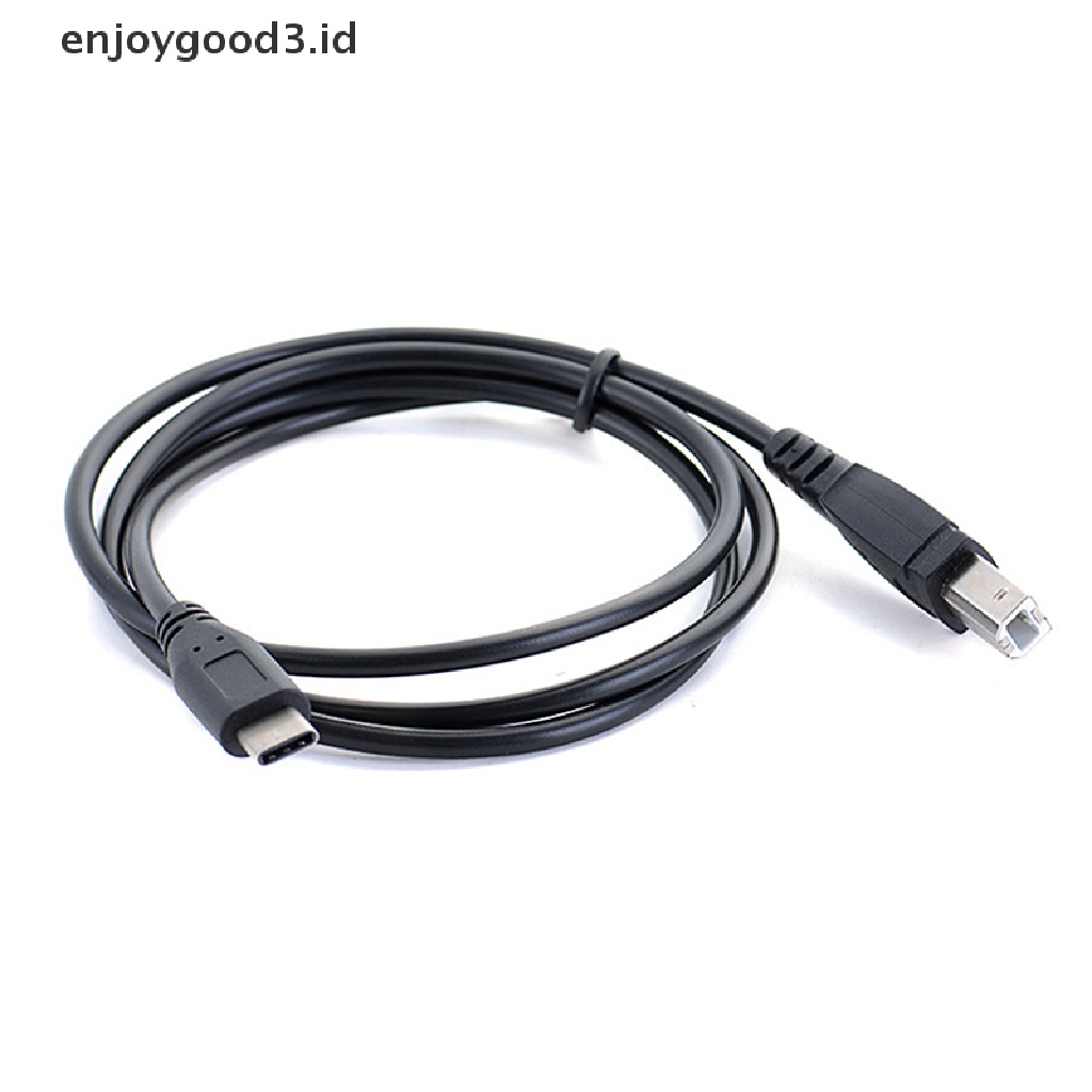 (Rready Stock) Kabel Data / Charger USB Tipe c Male Ke USB B Male Untuk Printer (ID)