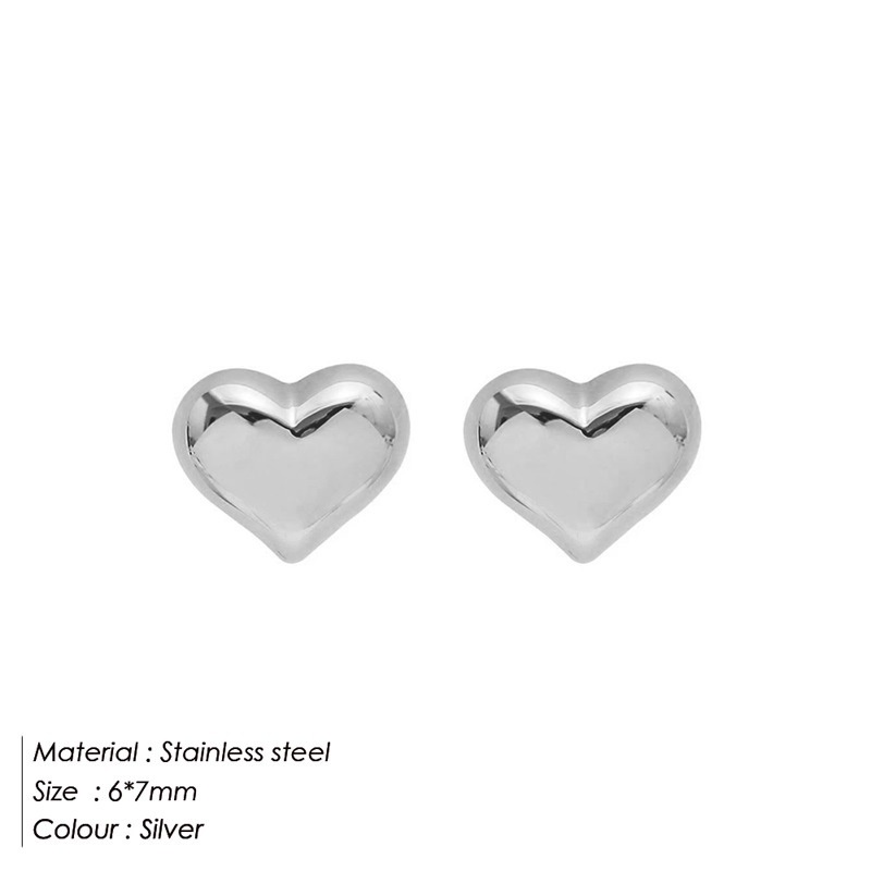 Anting AT234 Love Stainless 316L anti Karat Tahan karat ,Simpel minimalis Unik Lucu Keren Fashion Wanita Elegant / BS / DELUNA