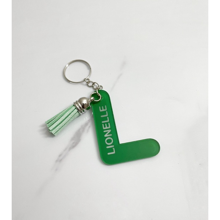 GANTUNGAN KUNCI INISIAL NAMA | CUSTOM INITIAL NAME KEYCHAIN | AKRILIK