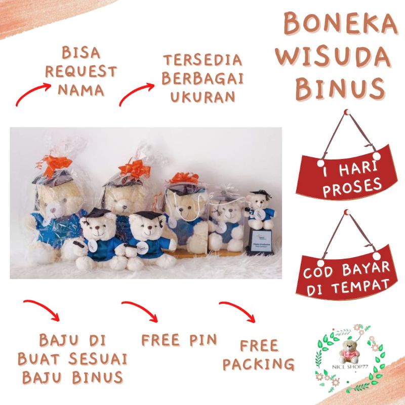 Boneka Wisuda Binus