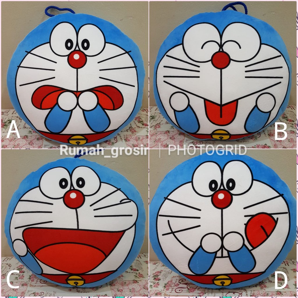 Boneka Kepala Motif Doraemon | Shopee Indonesia