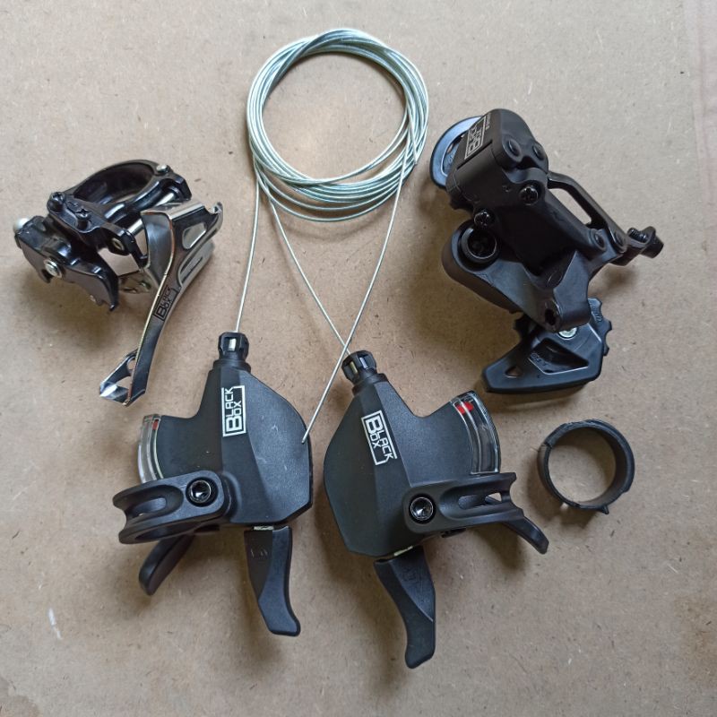 group set mini 2 x 8 speed shifter rd fd 2x8 speed black box seli lipat folding