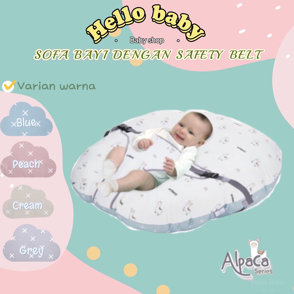 2in1 Sofa Bayi Multifungsi Kasur Bayi / Kasur mobil kasur travelling bayi New Born Baby Alpaca Series