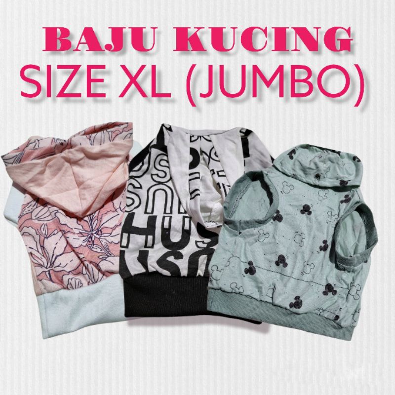 BAJU KUCING SIZE XL JUMBO