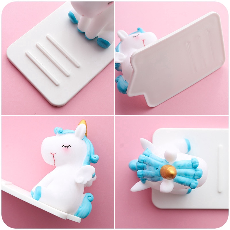 Holder Handphone unicorn adjustable desktop Lucu Dan Sederhana.