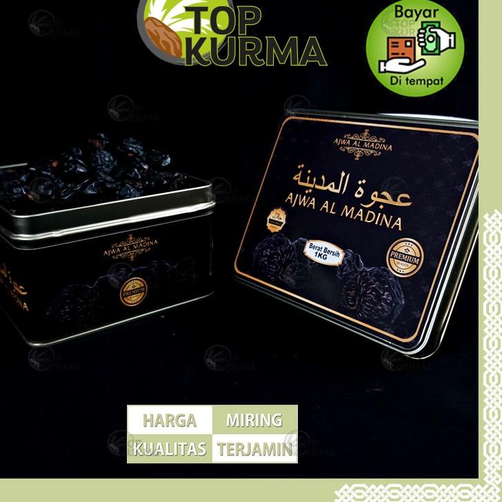

Kurma Ajwa Kaleng 1kg Ajwa Al Madina Ajwa Best Seller Kualitas Terbaik