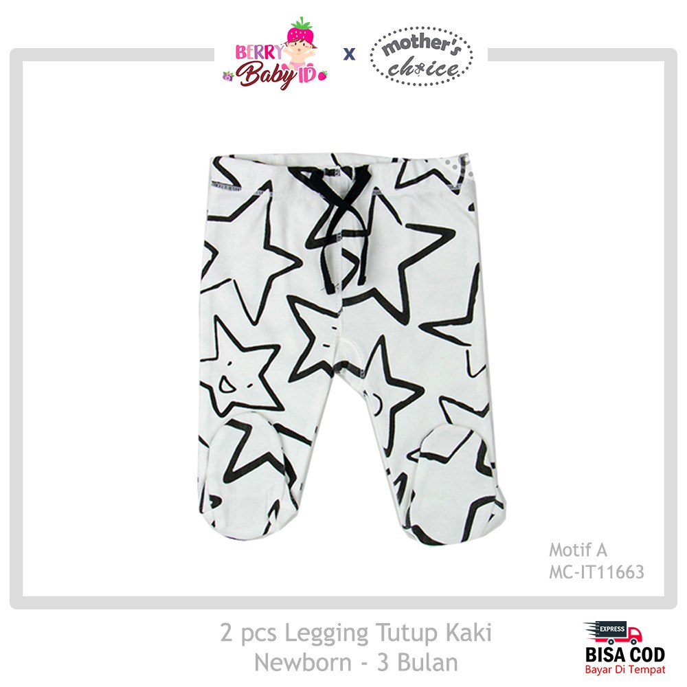 Mother's Choice SNI Paket 2 Buah Baby Legging Tutup Kaki MCH012 Berry Mart