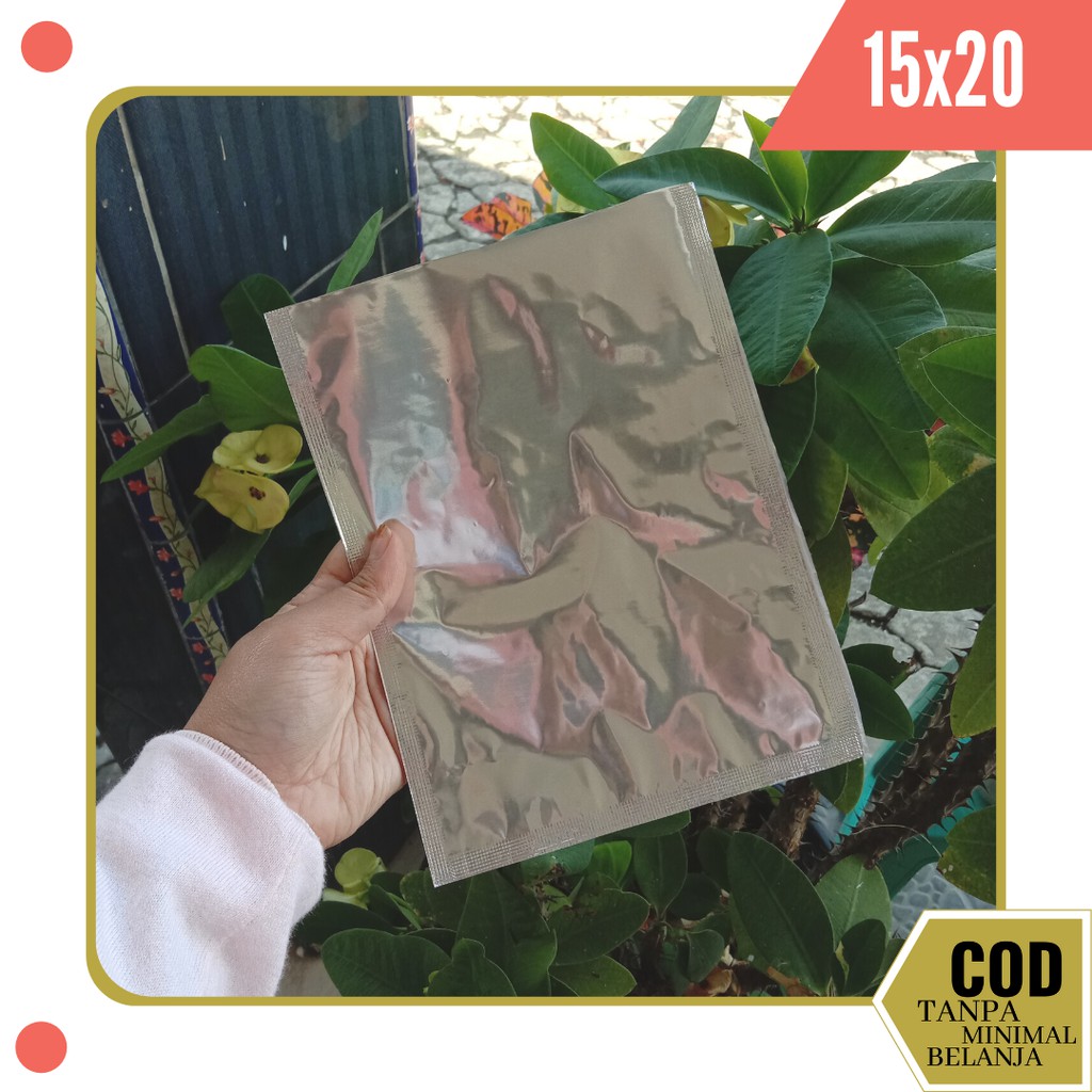 JASA KEMASAN SACHET / PLASTIK KEMASAN FOIL / KERTAS ALUMUNIUM FOIL 15X20