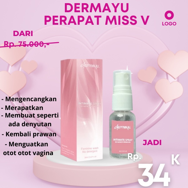 Dermayu Intimate Spray 100% Original / Penghilang Keputihan Wanita / Perapat Miss v Perempuan Perapat Vagina