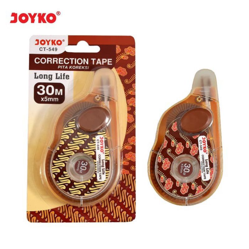 

joyko correction tape/stipo kertas batik 30m CT-549