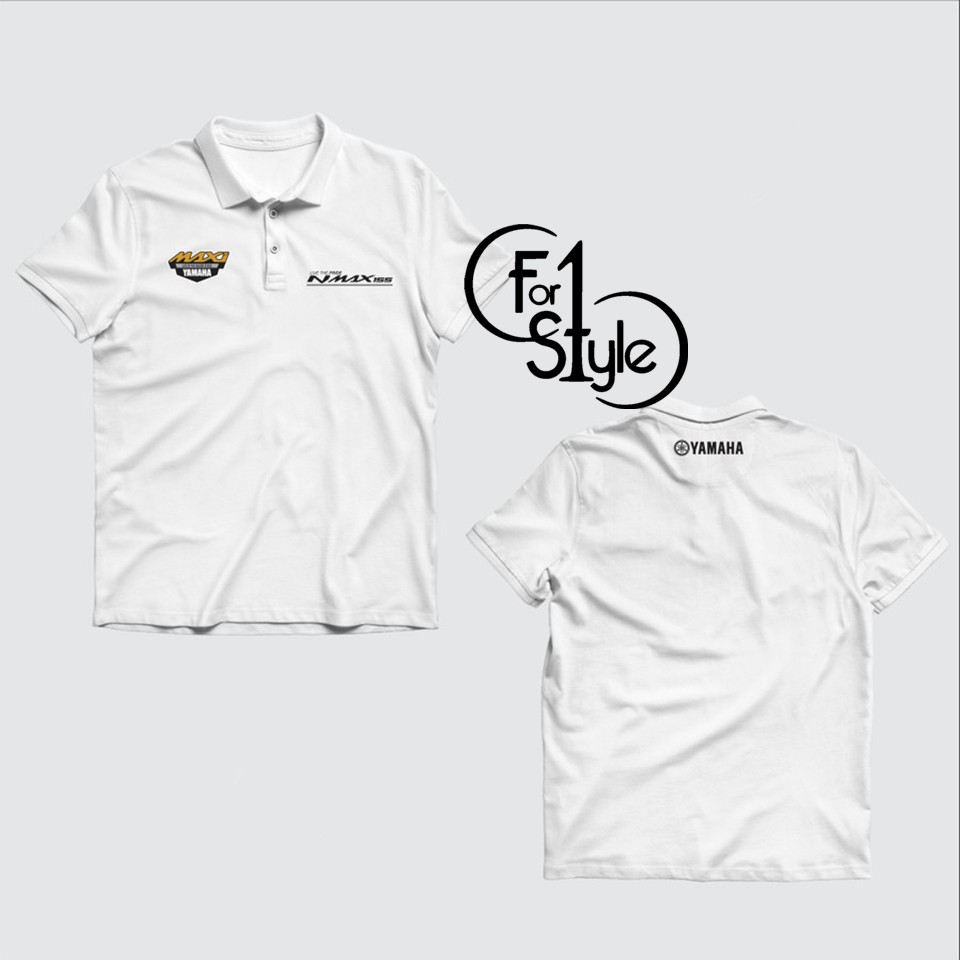 Polo Shirt Kaos Polo YAMAHA NMAX LIVE THE PRIDE MAXI LOGO Kaos OtomotiS