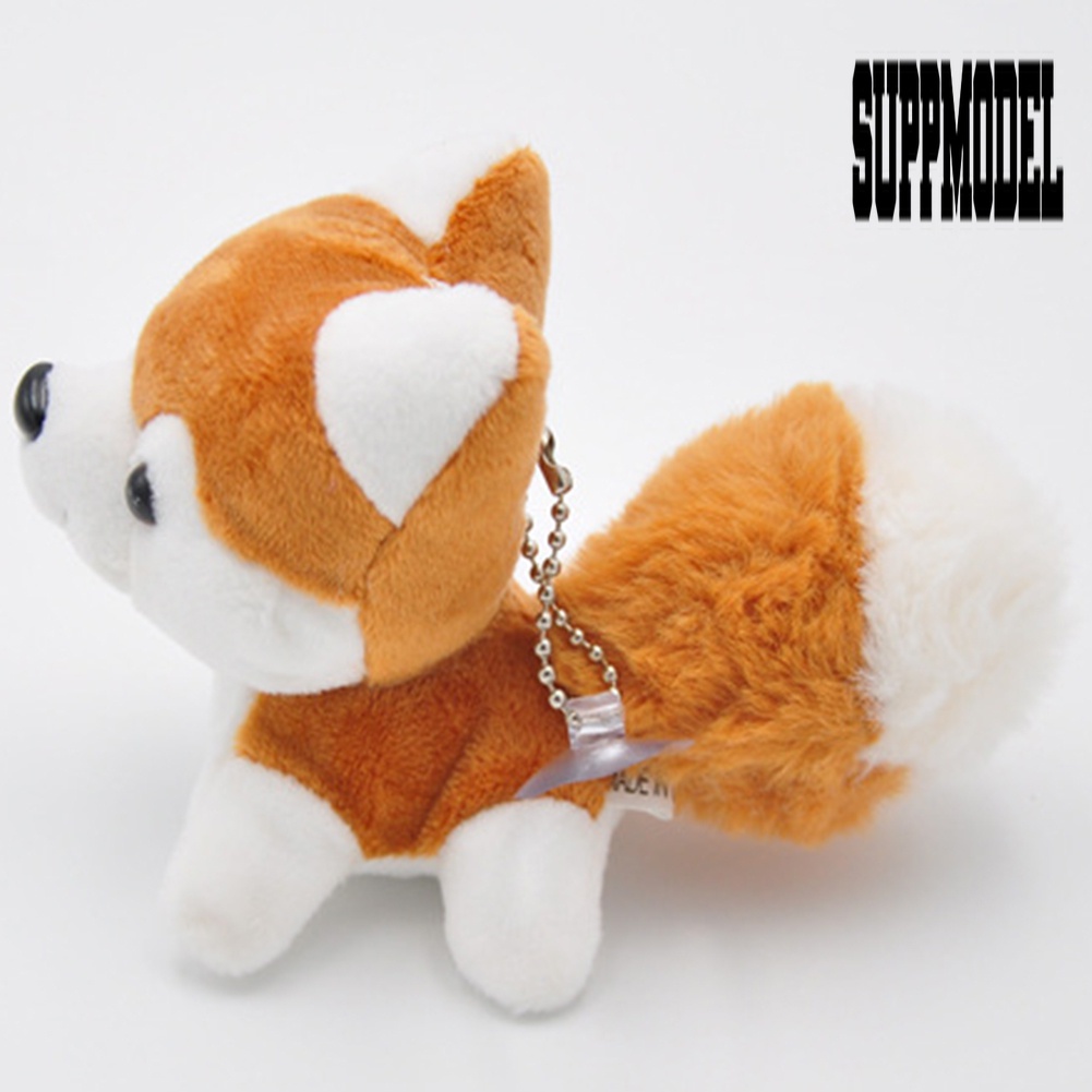 Gantungan Kunci Boneka Anjing Husky Bahan Plush