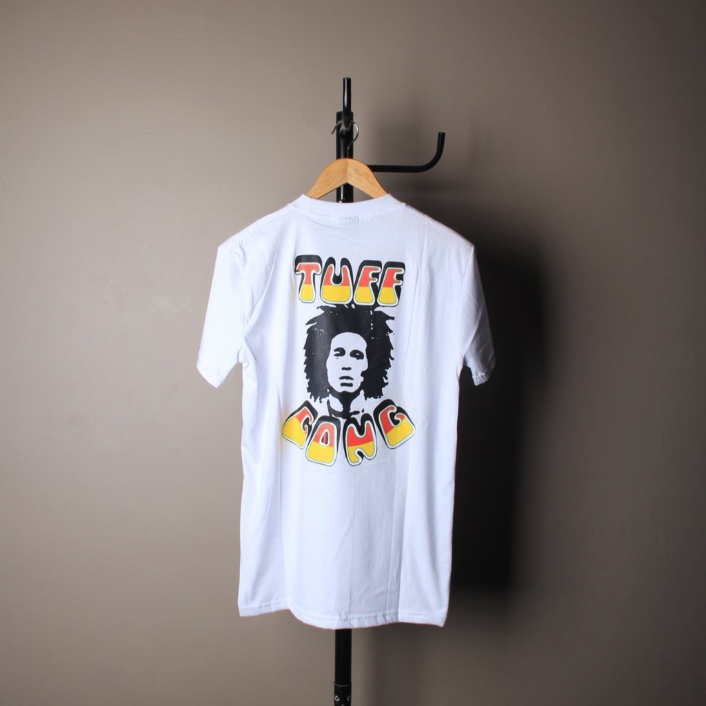 KAOS TSHIRT SKATE STUSSY x BOB MARLEY ISLAND WHITE ICLC AIN