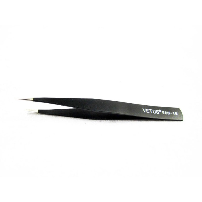 Pinset Vetus Tweezers ESD 16 Hitam Baja