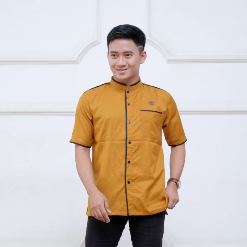 kurta pakistan lengan pendek/baju koko dewasa lengan pendek