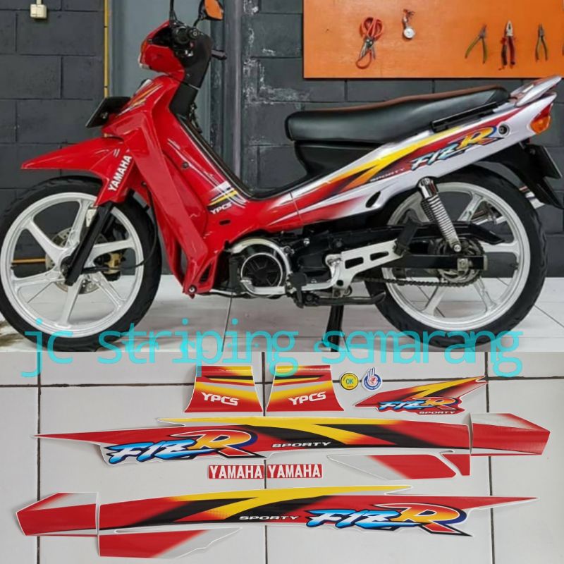 striping f1zr 99 duotone merah silver