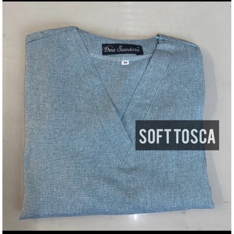 [LENGAN PANJANG] OK TWO TONE / DENIM EDITION / MEDICAL SCRUB / BAJU JAGA / BAJU OK/ BAJU PERAWAT / BAJU JAMAL DENIM / BAJU OK TWO TONE LENGAN PANJANG-SOFT TOSCA-LGN PANJG