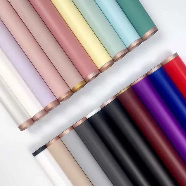 

Flower Wrapping Cellophane list Gold / Kertas Buket ( bunga ) list Emas