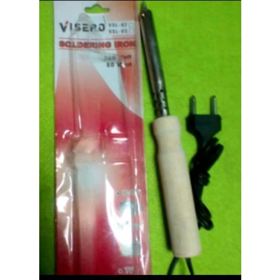 solder 60 Watt cepat panas.pegangan kayu