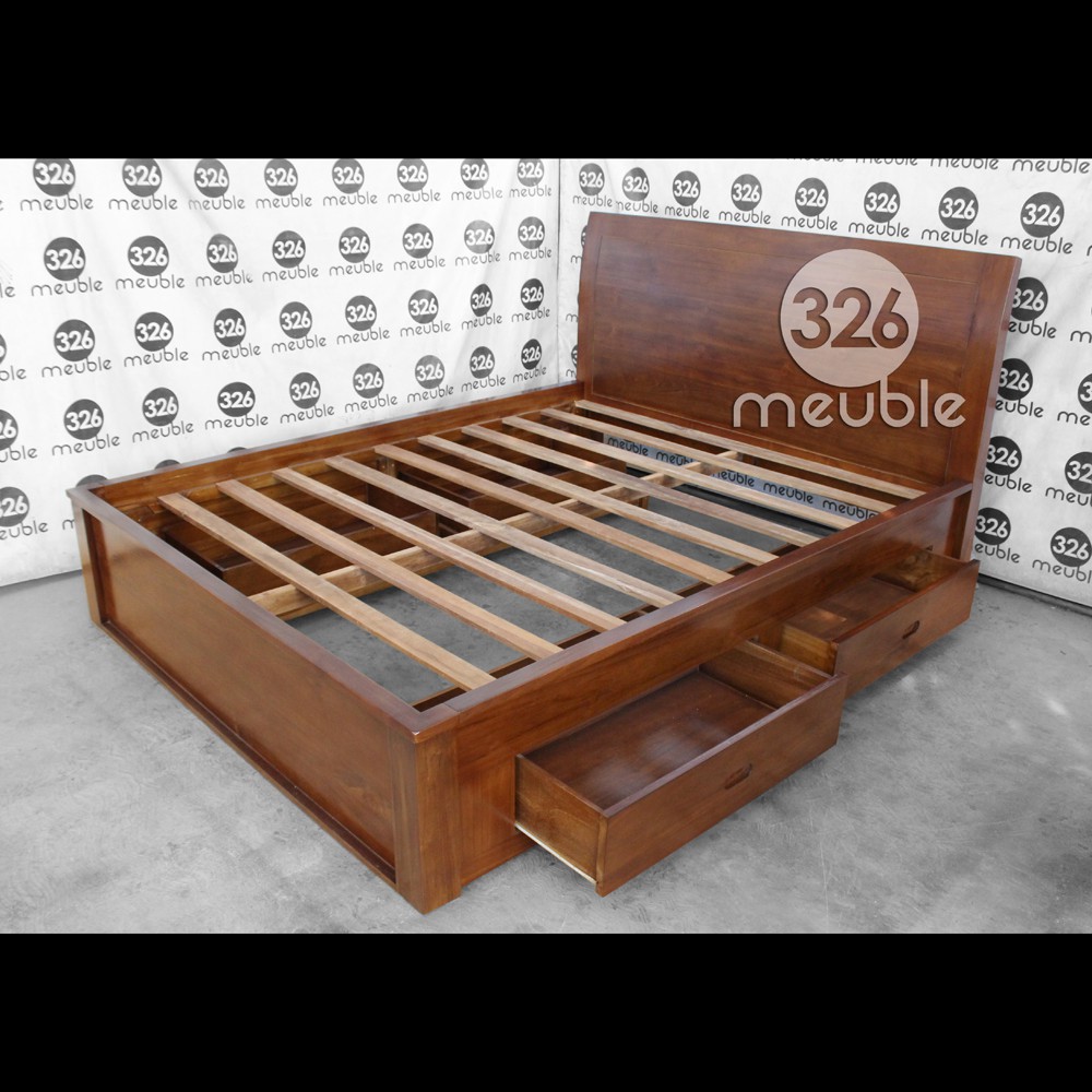 Tempat Tidur Minimalis 4 Laci, Dipan Minimalis, Tempat Tidur Jati