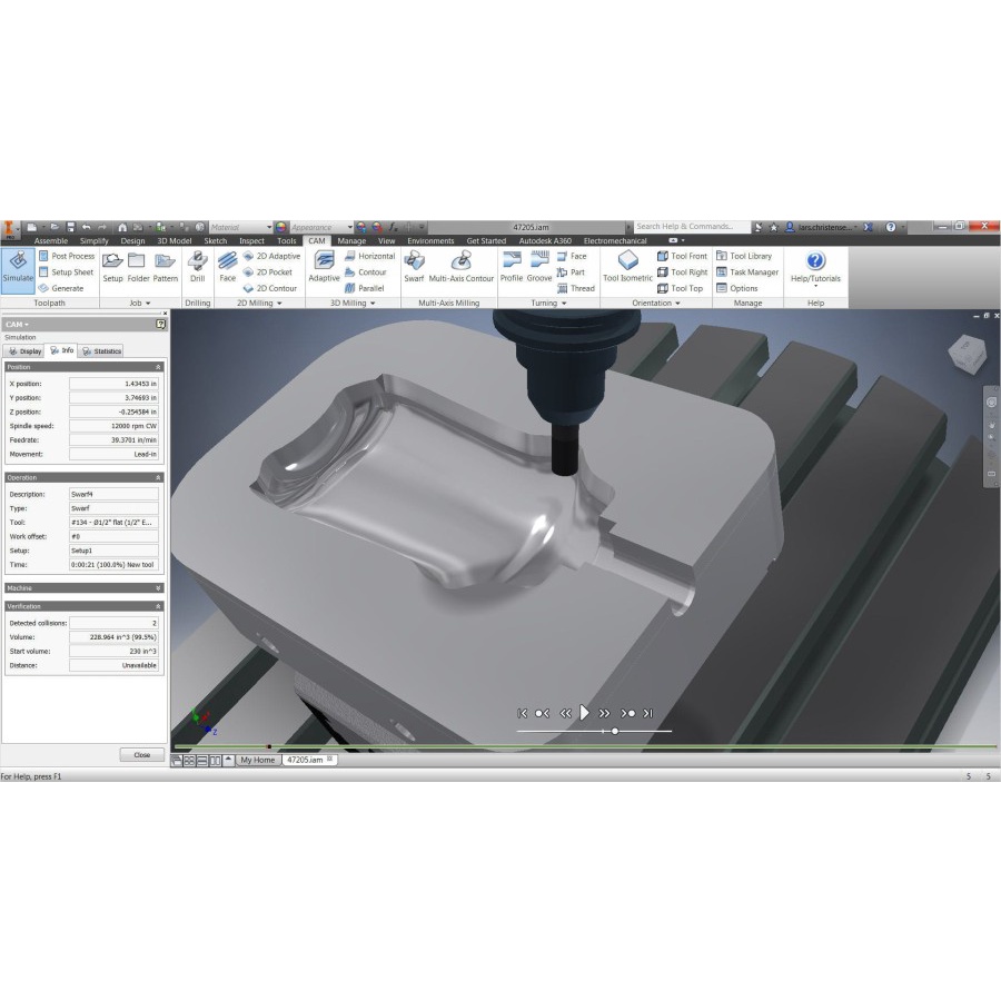 Pelatihan Autodesk Inventor HSM Training Design CNC Router CAD CAM