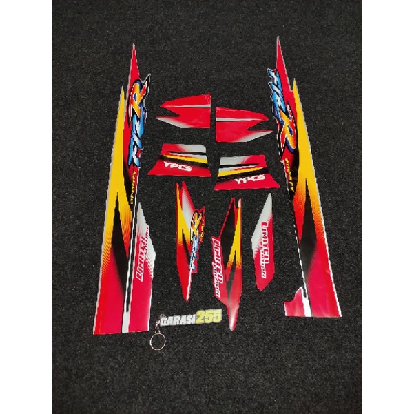 striping sticker stiker list yamaha f1zr fizr dualtone dual tune merah silver 1999 2000