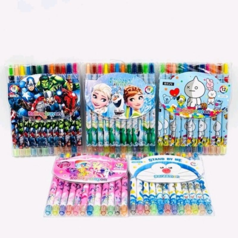 

Crayon Putar 12 Warna 1012 Panjang Karakter