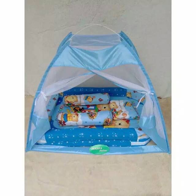 BABY BESS-KASUR BAYI KELAMBU TENDA BESS CORAK MUDA-KASUR BAYI KELAMBU ANTI NYAMUK-KASUR BESS TENDA