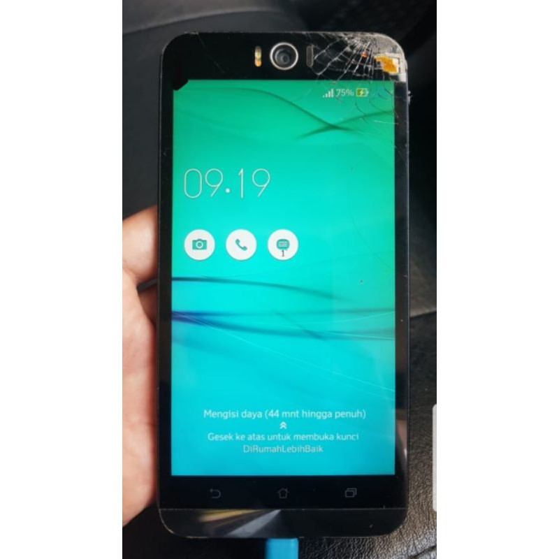 LCD + TULANG TANPA MESIN ASUS ZENFONE SELFIE MINUS TOUCH HARUS GANTI
