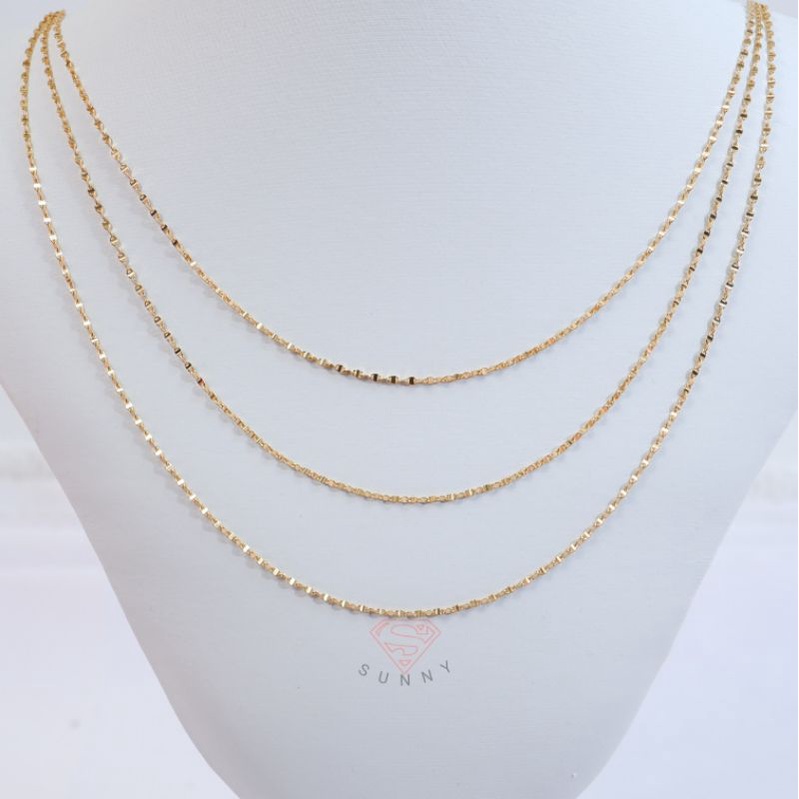 Kalung gucci biji timun emas 420%/9k