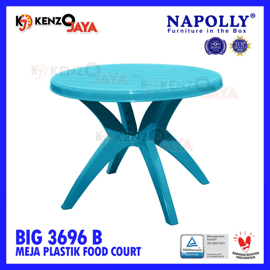 Meja Plastik Bundar NAPOLLY BIG-3696 B