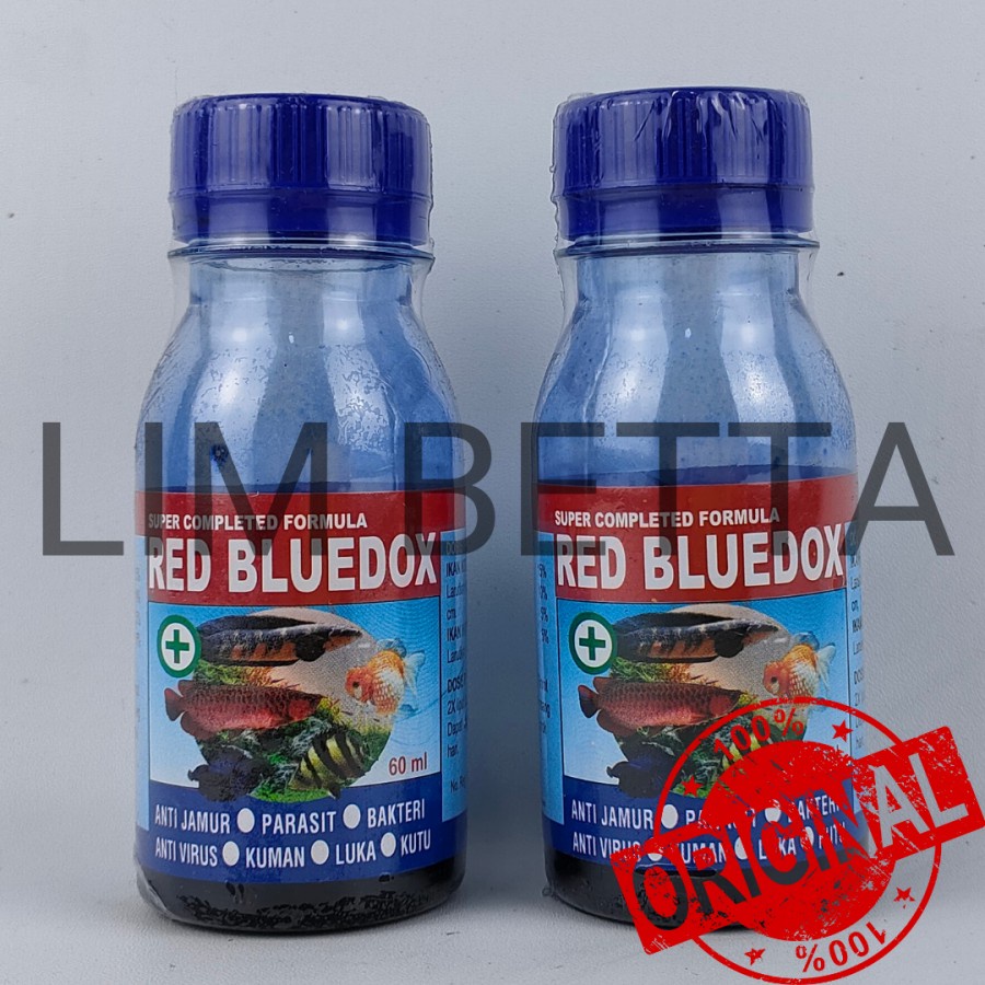 RED BLUEDOX 60 ML / OBAT IKAN ANTI JAMUR DAN PARASIT