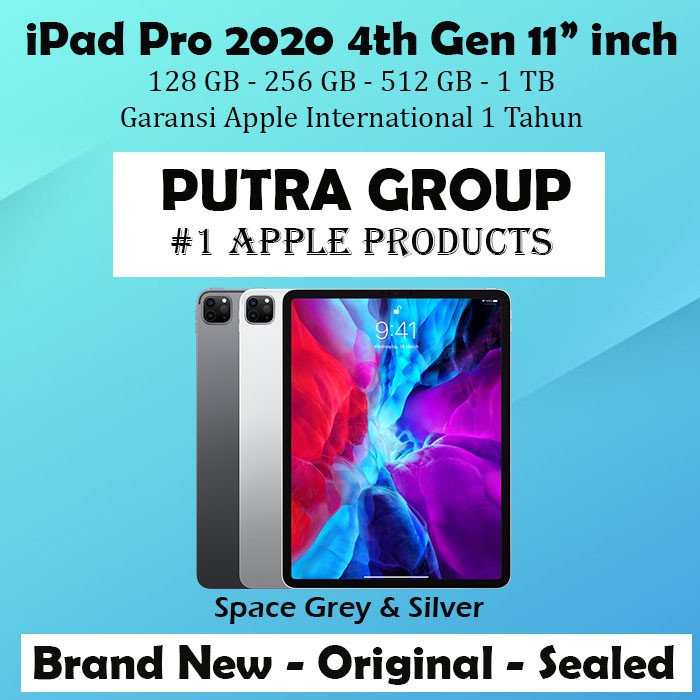 Apple Ipad Pro 4 th Gen 2020 11 Inch 128GB - 256GB - 512GB