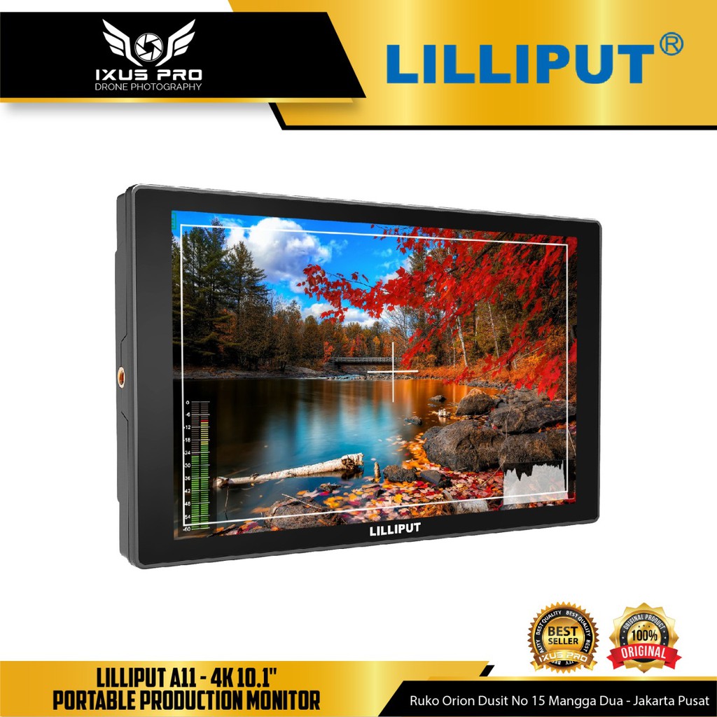 Lilliput A11 - 4K 10.1" Inchi Portable Production Monitor - 4K HDMI & 3G-SDI Monitor - SDI HDMI VGA