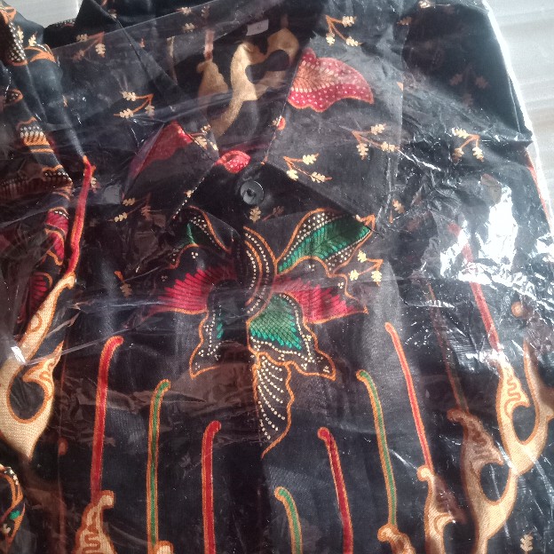 Kemeja Batik Pria Big Size Ld 140 Baju Lengan Pendek Jumbo 5xl 6xl