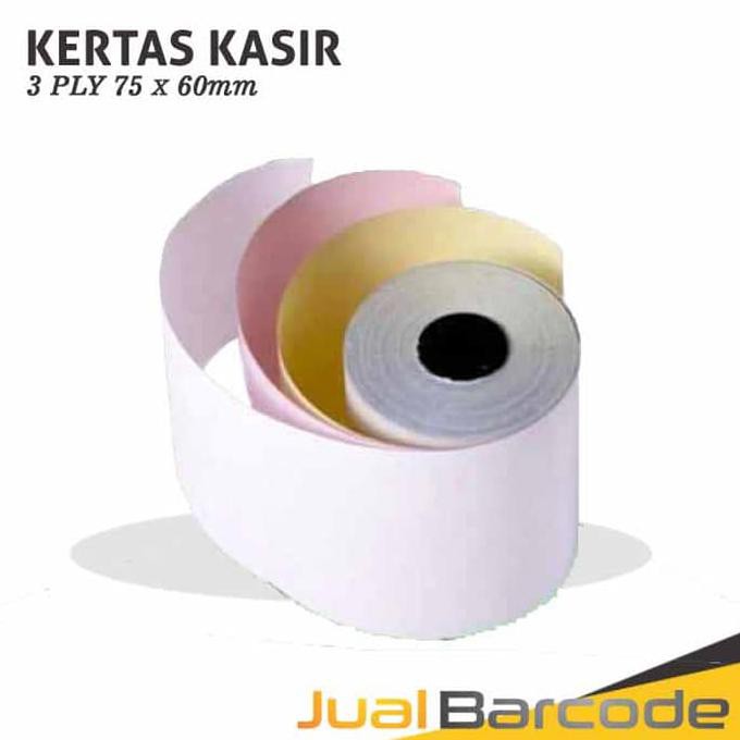 

Best Produk] Kertas Struk Kasir 60 X 75 Mm - 3Ply - Rangkap 3